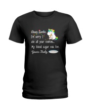 Unicorn Dear santa 1710 Ladies T-Shirt thumbnail
