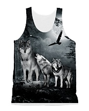 Cool Wolf Full All-over Unisex Tank front