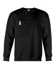 Shih Tzu And My Husband Crewneck Sweatshirt thumbnail