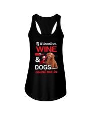 Poodle Wine Ladies Flowy Tank thumbnail