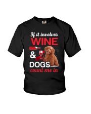 Poodle Wine Youth T-Shirt thumbnail
