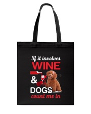 Poodle Wine Tote Bag thumbnail