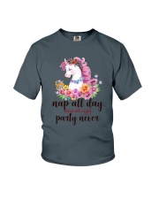 Unicorn Party Never Youth T-Shirt thumbnail