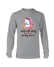 Unicorn Party Never Long Sleeve Tee thumbnail