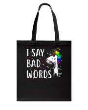 Unicorn Bad Words Tote Bag thumbnail