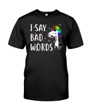 Unicorn Bad Words Classic T-Shirt thumbnail