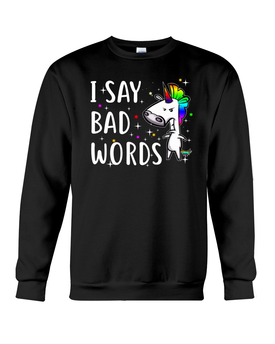 Unicorn Bad Words Crewneck Sweatshirt
