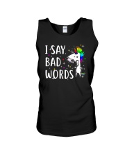 Unicorn Bad Words Unisex Tank thumbnail