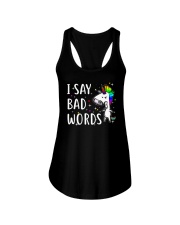 Unicorn Bad Words Ladies Flowy Tank thumbnail