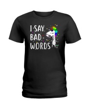 Unicorn Bad Words Ladies T-Shirt thumbnail