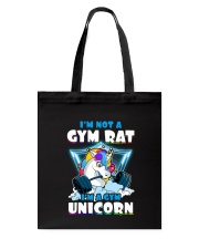 Gym Unicorn Tote Bag thumbnail