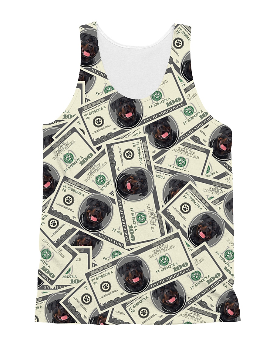 Rottweiler Dollar 1406 All-over Unisex Tank
