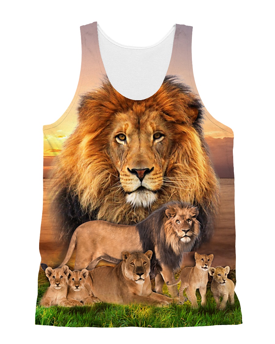 Lion family 1606P All-over Unisex Tank