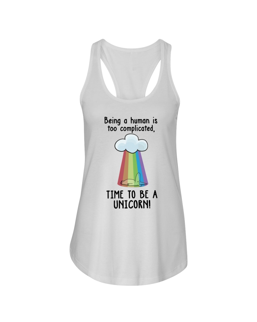 Unicorn Complicated Ladies Flowy Tank