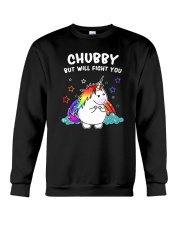 Unicorn chubby 1408 Crewneck Sweatshirt thumbnail
