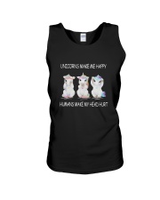 Unicorns make me happy 140319 Unisex Tank thumbnail