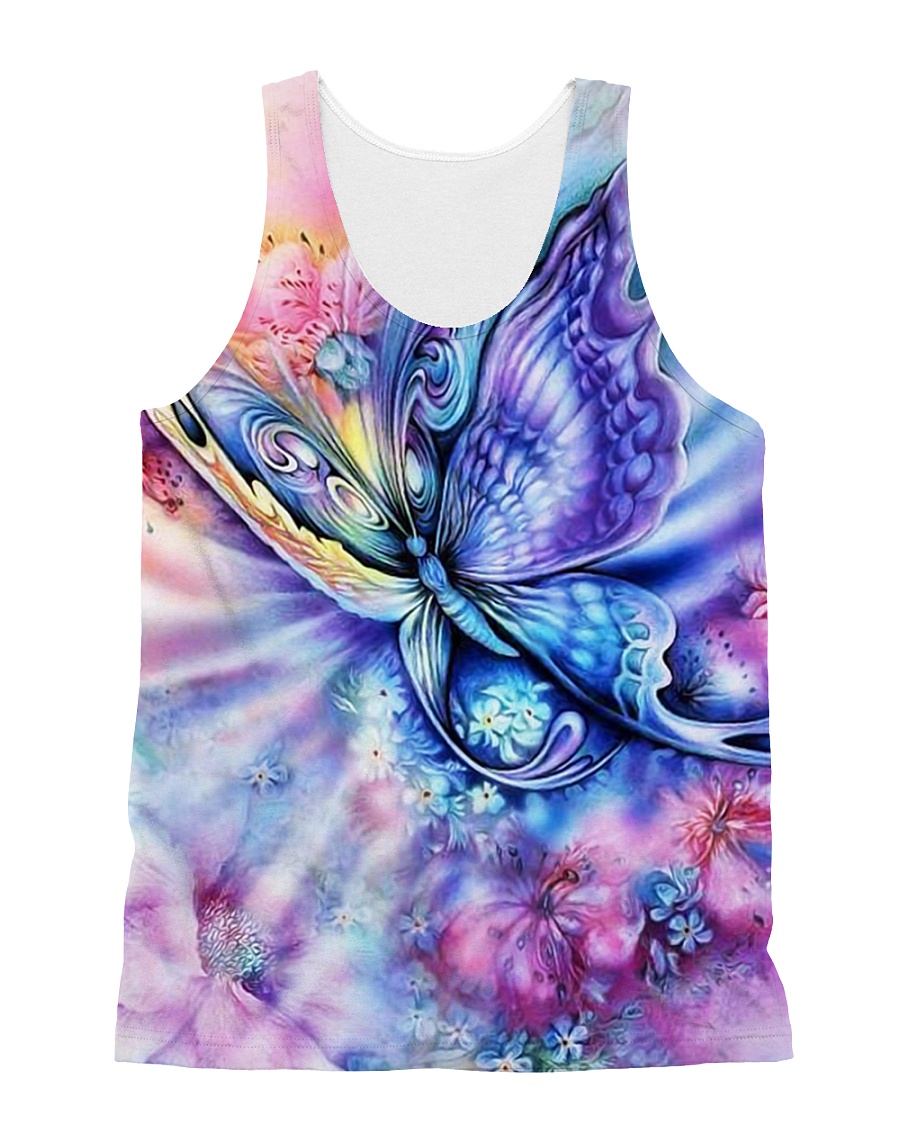 Colorful butterfly All-over Unisex Tank