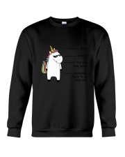 Unicorn Shhh Crewneck Sweatshirt thumbnail