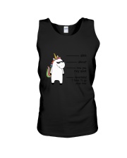 Unicorn Shhh Unisex Tank thumbnail