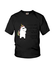 Unicorn Shhh Youth T-Shirt thumbnail