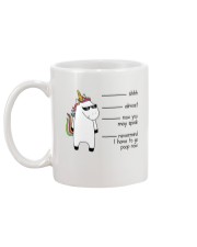 Unicorn Shhh Mug back