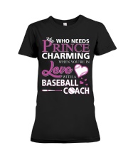 MY LOVE IS BASEBALL COACH :D :D Premium Fit Ladies Tee thumbnail