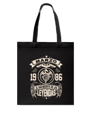 Marzo 1986 Tote Bag thumbnail
