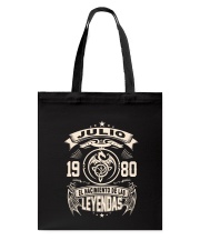 Julio 1980 Tote Bag thumbnail