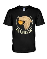 Retrievin Dog V-Neck T-Shirt tile