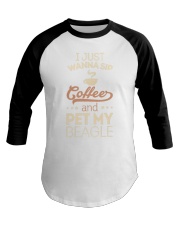 Beagle Coffee Baseball Tee tile
