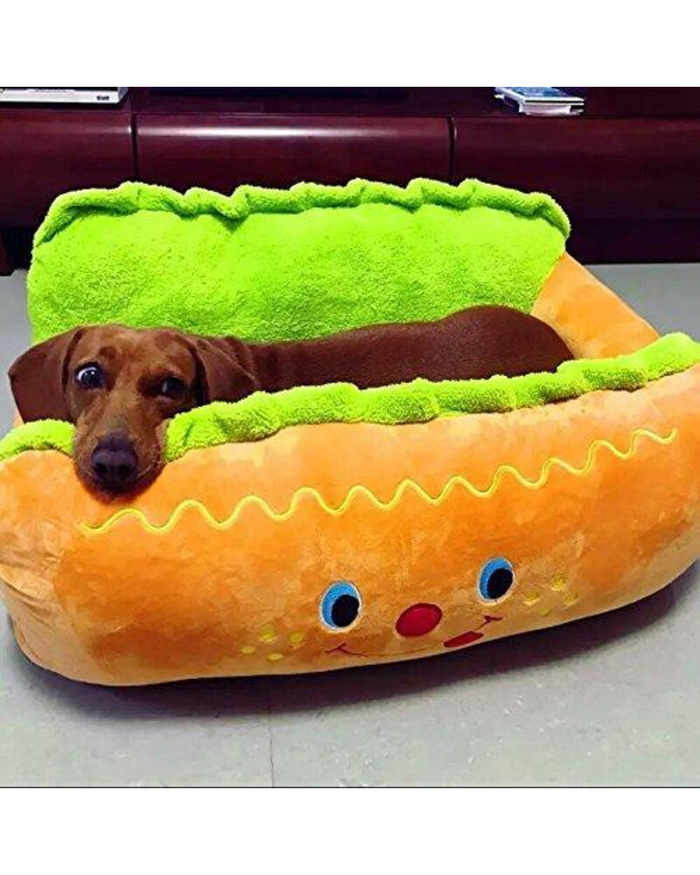 Dachshund HotDog Bed template