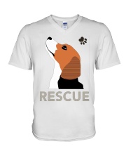 Beagle Rescue V-Neck T-Shirt tile