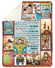 Love Yourself Hippie Mom-Best Gift For Daughter Sherpa Fleece Blanket tile