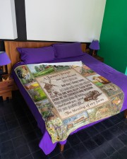 Lord Bless This Land - Best Gift For Farmer Large Fleece Blanket - 60" x 80" aos-coral-fleece-blanket-60x80-lifestyle-front-01a