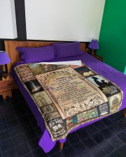 Book Is Treasure - Best Gift For Geek Large Fleece Blanket - 60" x 80" aos-coral-fleece-blanket-60x80-lifestyle-front-01a