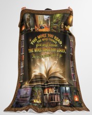 My Favourite Is Reading Book - Gift For Geek Large Fleece Blanket - 60" x 80" aos-coral-fleece-blanket-60x80-lifestyle-front-10