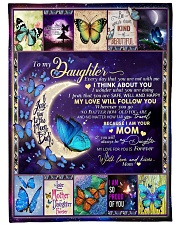 Be Kind And Beautiful Butterfly-Gift For Daughter Large Fleece Blanket - 60" x 80" front