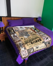 My Lover Boxer - Best Gift For Dog Lover Large Fleece Blanket - 60" x 80" aos-coral-fleece-blanket-60x80-lifestyle-front-01a