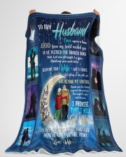 God Plan For Us Starry Night-Gift For Husband Large Fleece Blanket - 60" x 80" aos-coral-fleece-blanket-60x80-lifestyle-front-10
