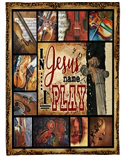 I Play Cello-Best Gift For Christian Large Fleece Blanket - 60" x 80" front