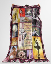 Dancing Is Life Ballet - Best Gift For Dancer Large Fleece Blanket - 60" x 80" aos-coral-fleece-blanket-60x80-lifestyle-front-10
