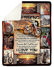 He Is The Hottest Biker-Best Gift For Boyfriend Sherpa Fleece Blanket tile