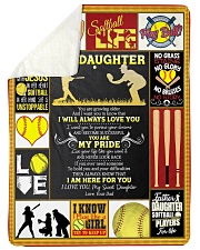 You Are My Pride Softball-Gift For Daughter Sherpa Fleece Blanket tile