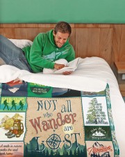 Go Take A Hike - Best Gift For Hiker Large Sherpa Fleece Blanket - 60" x 80" aos-sherpa-fleece-blanket-60x80-lifestyle-front-07