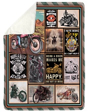 Just Ride Biker - Best Gift For Biker Sherpa Fleece Blanket tile