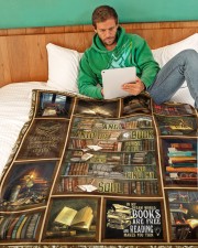 FInd My Soul In Book - Best Gift For Geek Large Fleece Blanket - 60" x 80" aos-coral-fleece-blanket-60x80-lifestyle-front-06a