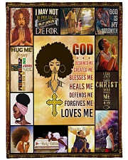 God Is My Strength-Gret Gift For christian Large Fleece Blanket - 60" x 80" front