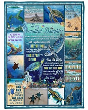 Be Like The Turtle-Gift For Daughter Large Fleece Blanket - 60" x 80" front