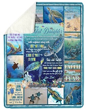 Be Like The Turtle-Gift For Daughter Sherpa Fleece Blanket tile