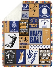 True Story Of Evolution-Gift For Handball Player Sherpa Fleece Blanket tile